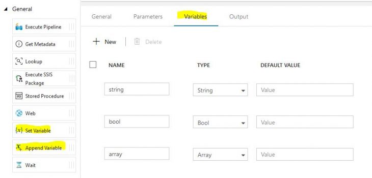 Azure Data Factory V2 – Variables – Aussie Rob SQL